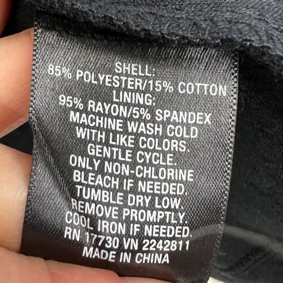 •NWT🤩 |•MOSSIMO•| Cute Black Moto Style Asymmetrical Zip Up Jacket Size Small - Picture 12 of 16